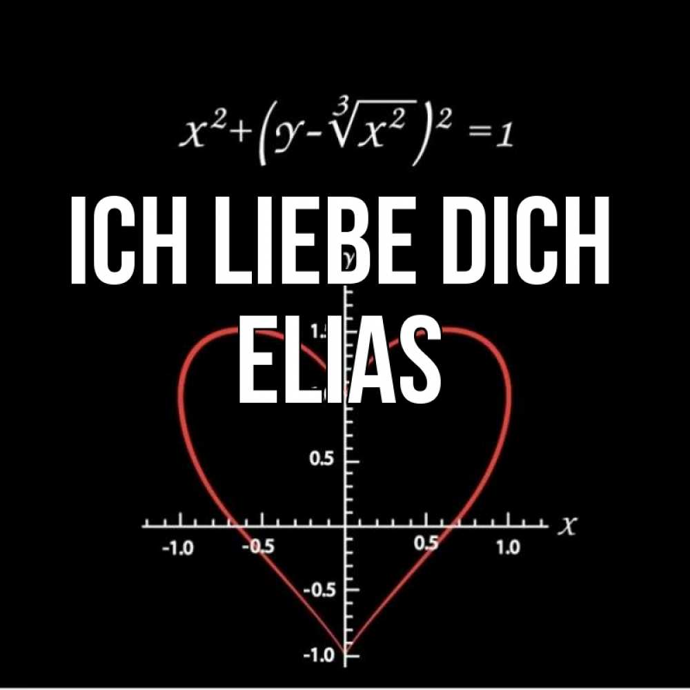 Открытка на каждый день с именем, Elias Ich liebe dich сердечная формула Прикольная открытка с пожеланием онлайн скачать бесплатно 