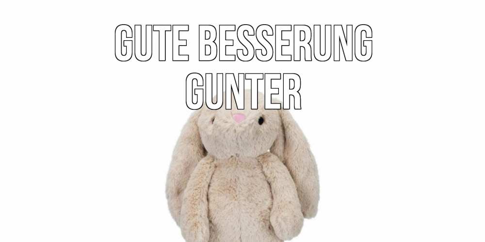 Открытка на каждый день с именем, Gunter Gute Besserung не болей Прикольная открытка с пожеланием онлайн скачать бесплатно 