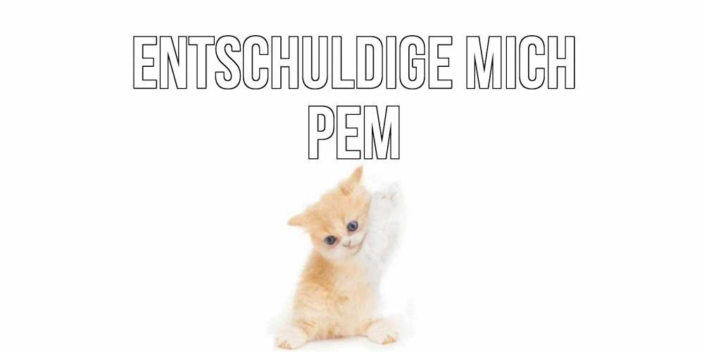 Открытка на каждый день с именем, Рем Entschuldige mich кот Прикольная открытка с пожеланием онлайн скачать бесплатно 