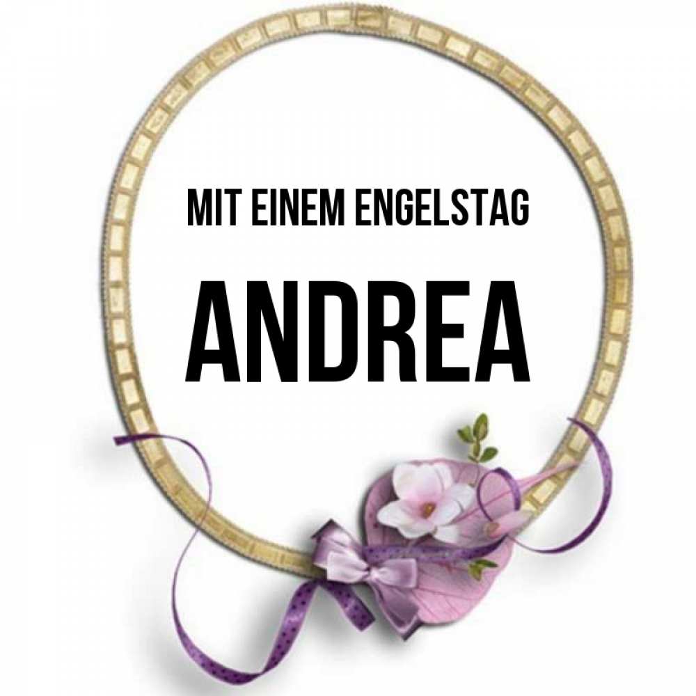 Картинка Mit einem Engelstag, Andrea