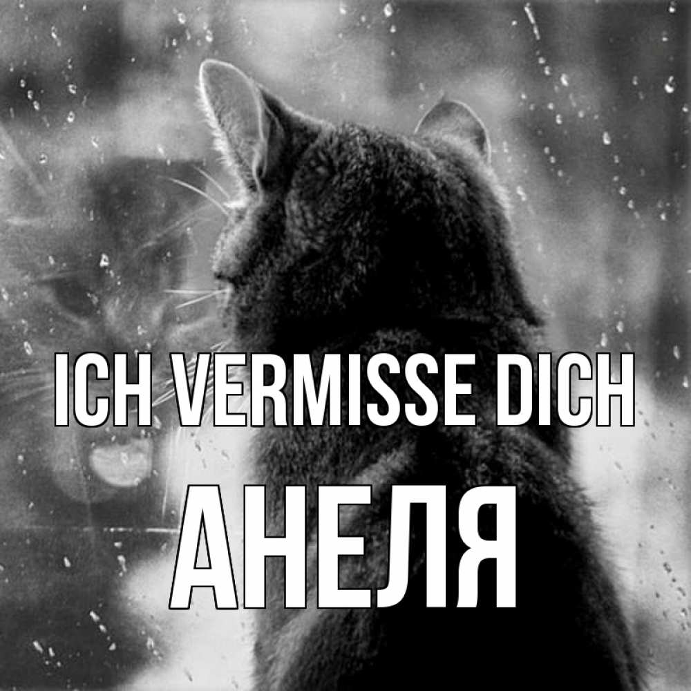 Открытка на каждый день с именем, Анеля Ich vermisse dich скорее ко мне приходи 1 Прикольная открытка с пожеланием онлайн скачать бесплатно 