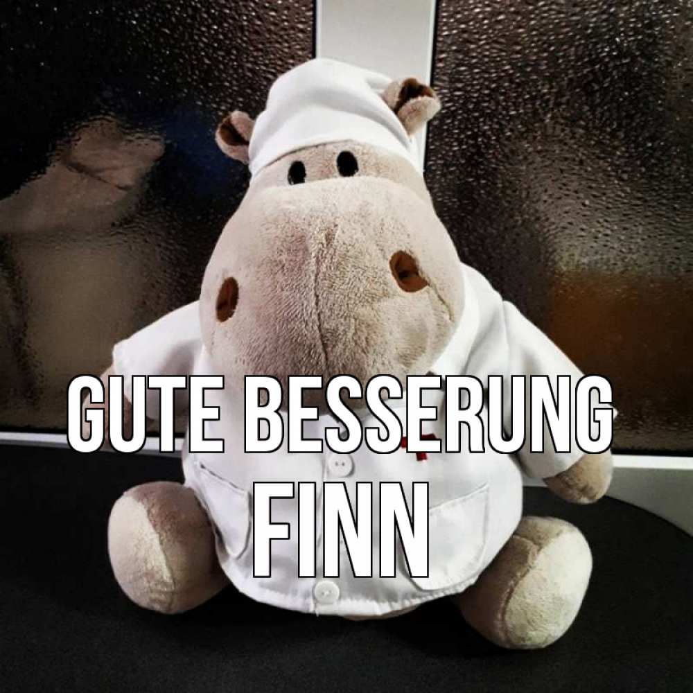 Открытка на каждый день с именем, Finn Gute Besserung всех излечит исцелит Прикольная открытка с пожеланием онлайн скачать бесплатно 