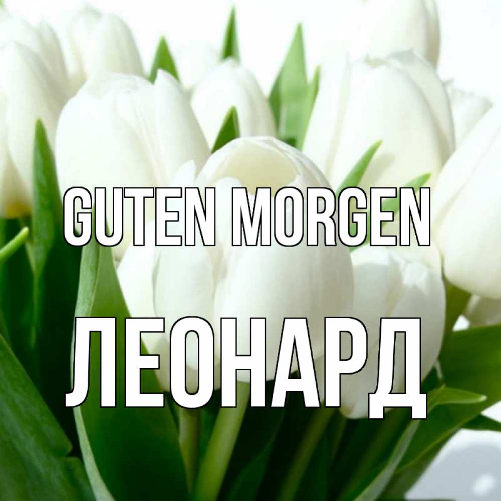 Открытка на каждый день с именем, Леонард Guten Morgen открытки на каждый день по именам Прикольная открытка с пожеланием онлайн скачать бесплатно 