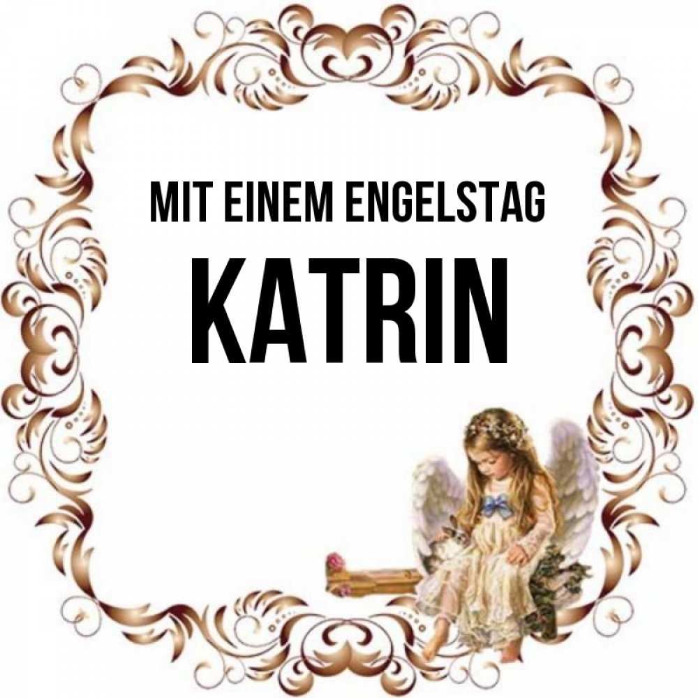 Картинка Mit einem Engelstag, Katrin