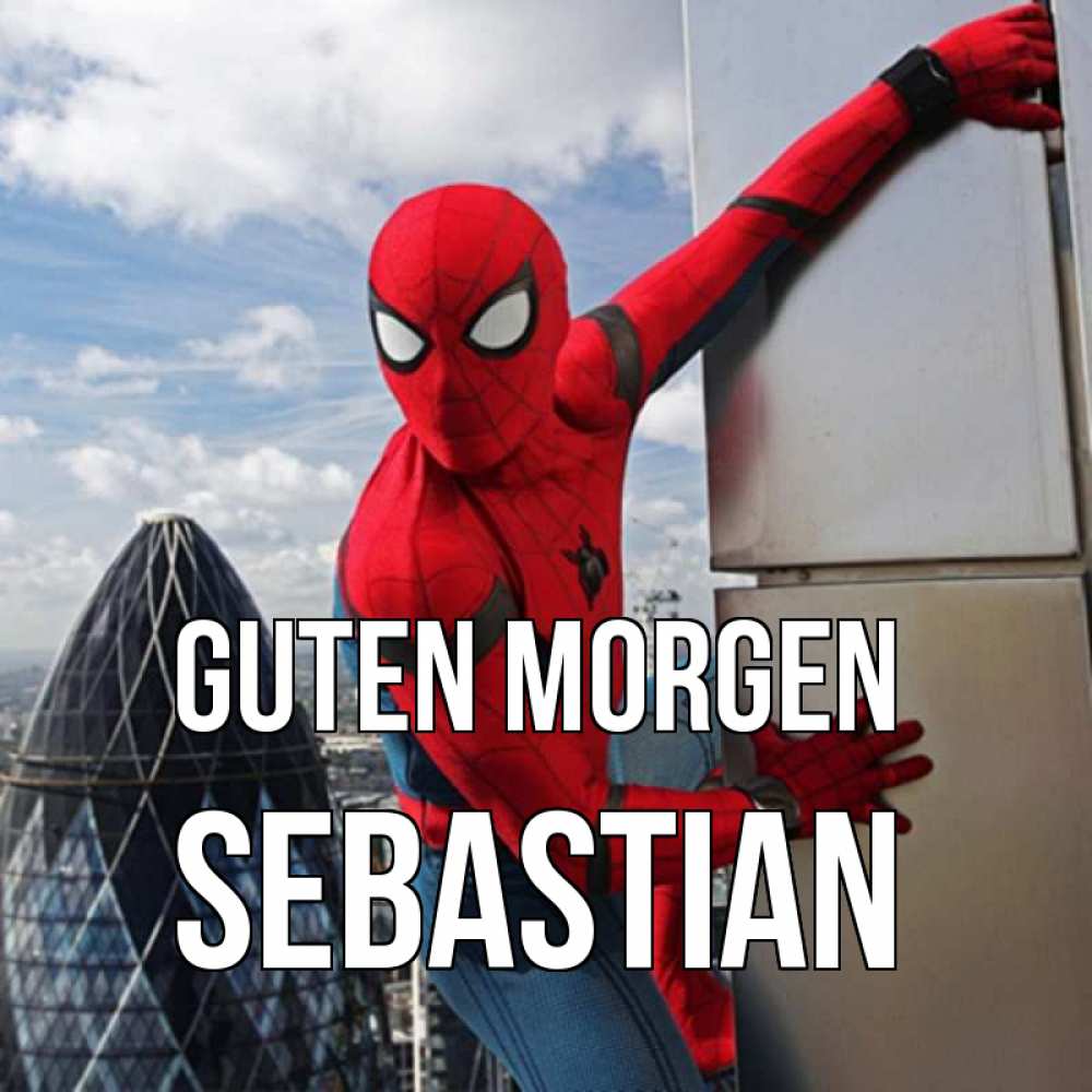 Открытка на каждый день с именем, Sebastian Guten Morgen марвел герои Прикольная открытка с пожеланием онлайн скачать бесплатно 