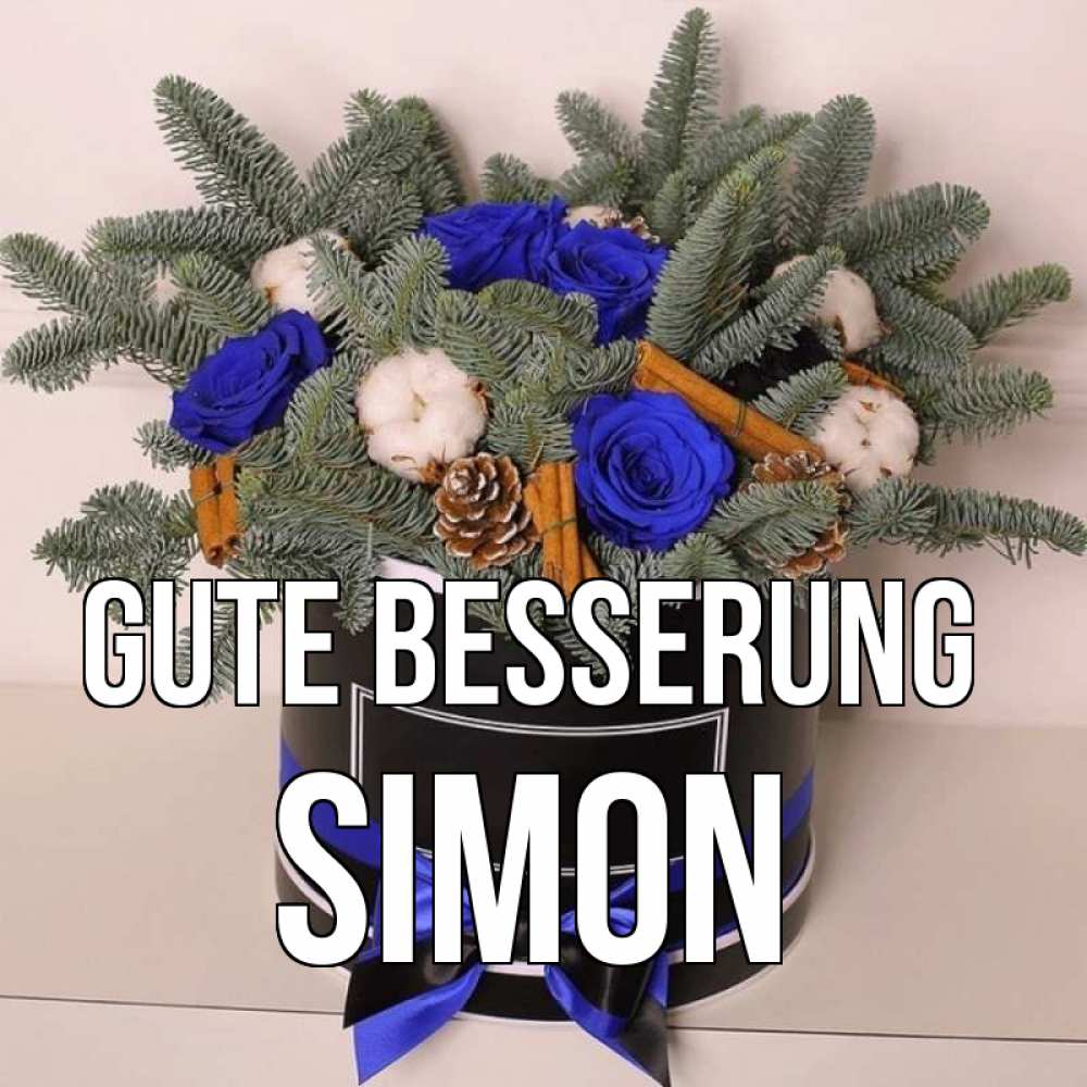 Открытка на каждый день с именем, Simon Gute Besserung короче кто то загрузил эти шишки Прикольная открытка с пожеланием онлайн скачать бесплатно 