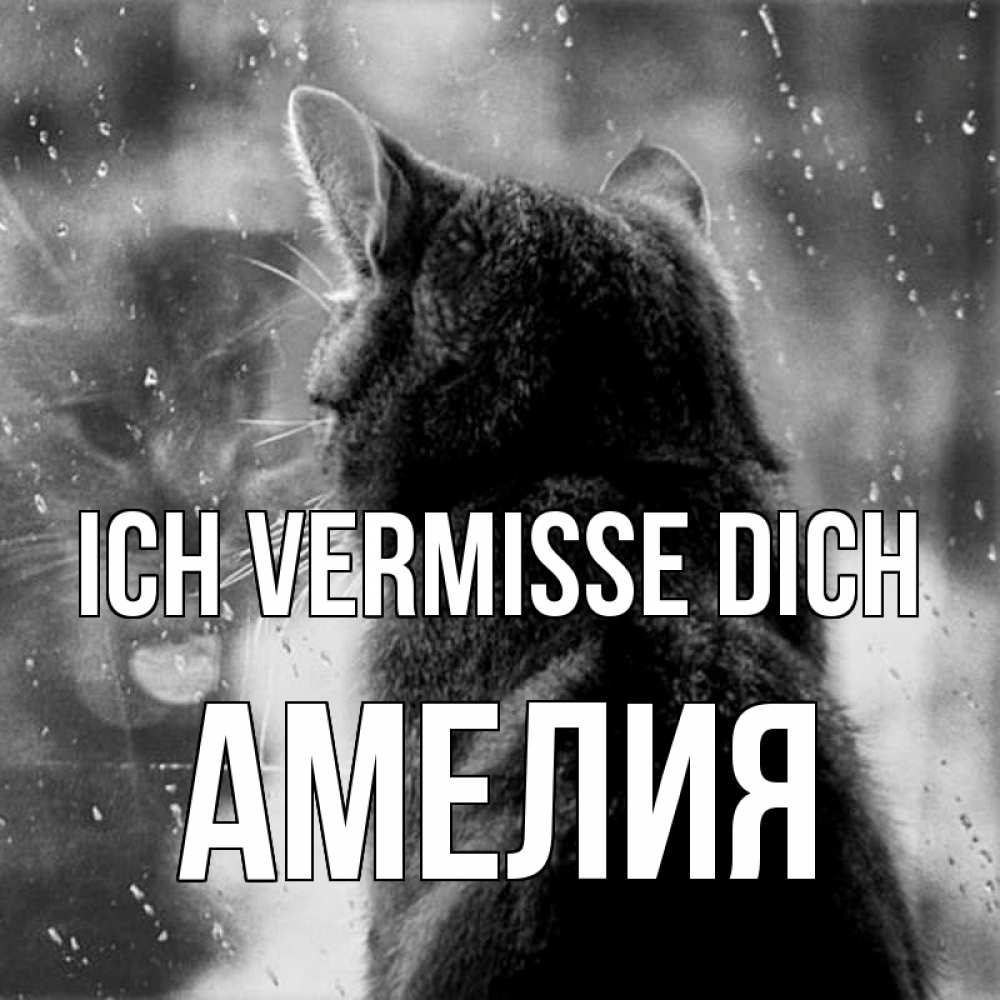 Открытка на каждый день с именем, Амелия Ich vermisse dich скорее ко мне приходи 1 Прикольная открытка с пожеланием онлайн скачать бесплатно 