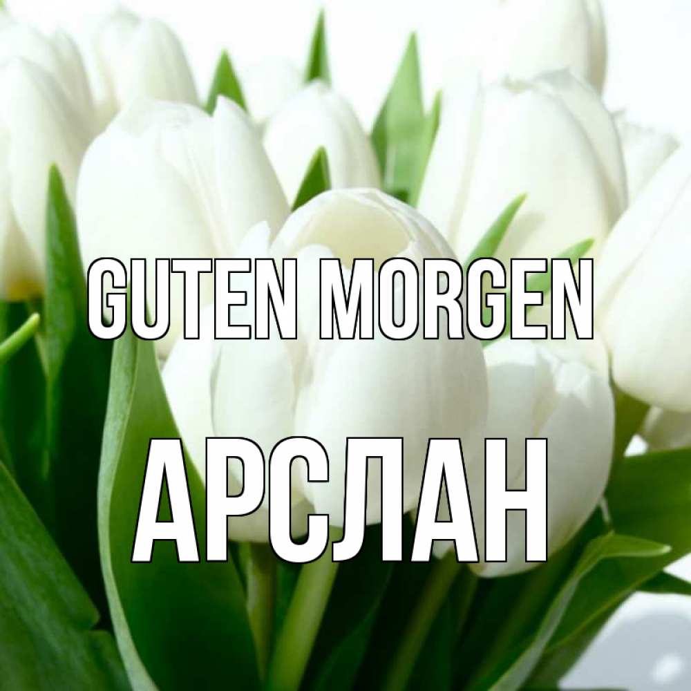 Открытка на каждый день с именем, Арслан Guten Morgen открытки на каждый день по именам Прикольная открытка с пожеланием онлайн скачать бесплатно 