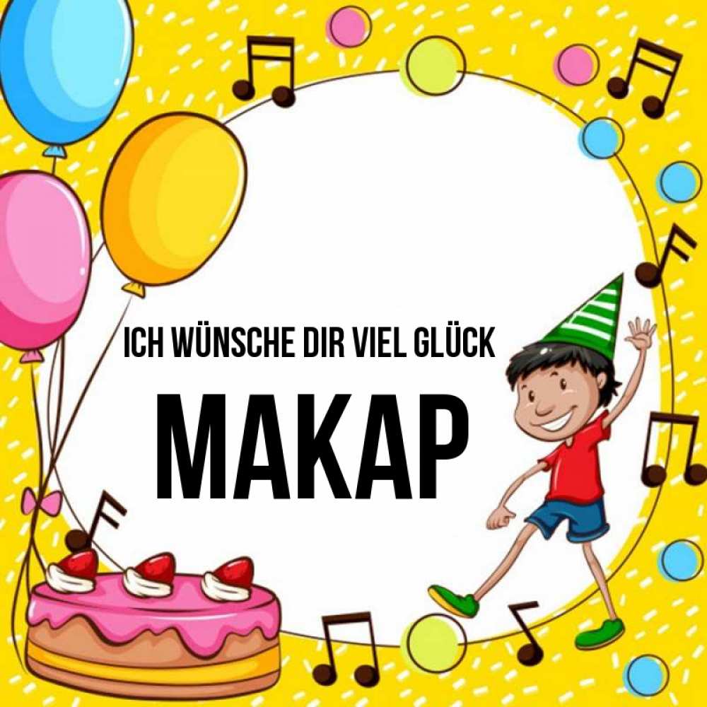 Открытка на каждый день с именем, Макар Ich wünsche dir viel Glück открытка 1 Прикольная открытка с пожеланием онлайн скачать бесплатно 