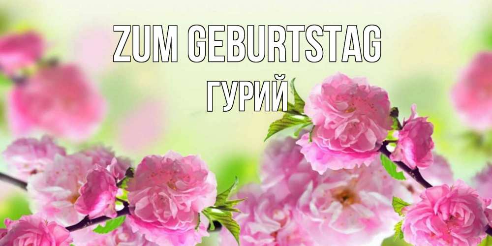 Картинка Zum Geburtstag, Гурий