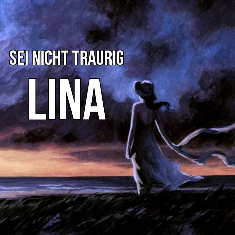 Открытка на каждый день с именем, Lina Sei nicht traurig картина Прикольная открытка с пожеланием онлайн скачать бесплатно 