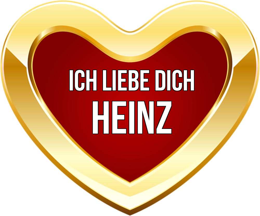 Открытка на каждый день с именем, Heinz Ich liebe dich из краски Прикольная открытка с пожеланием онлайн скачать бесплатно 