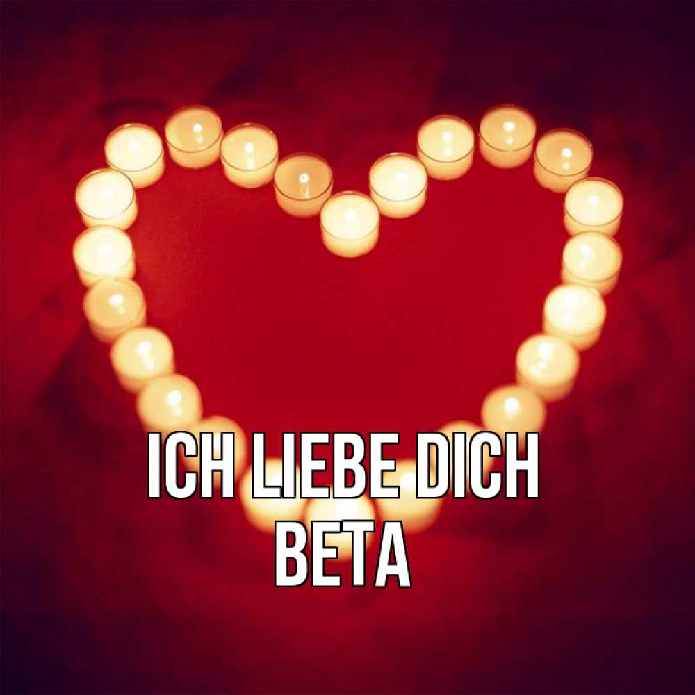 Открытка на каждый день с именем, Вета Ich liebe dich красота на красном фоне Прикольная открытка с пожеланием онлайн скачать бесплатно 