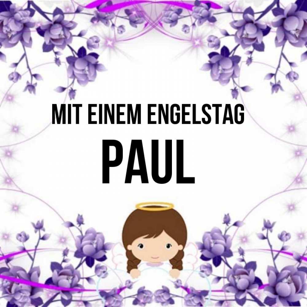 Картинка Mit einem Engelstag, Paul