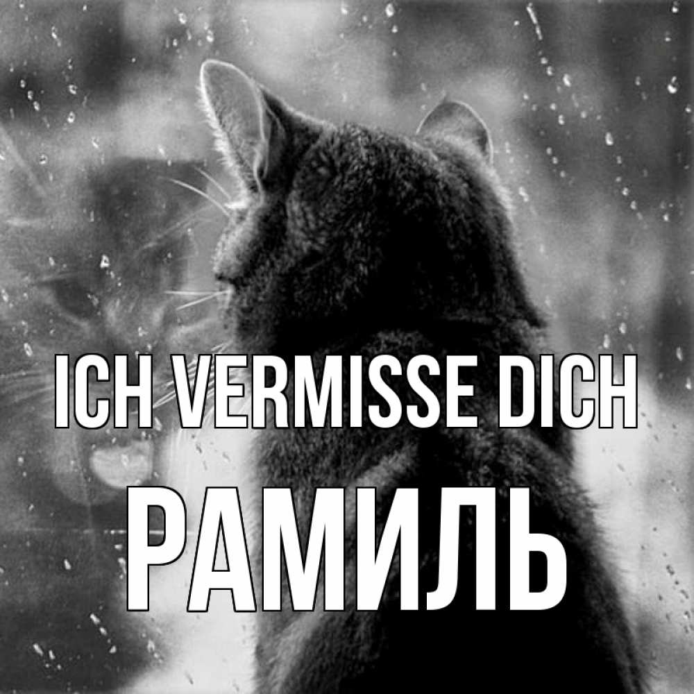 Открытка на каждый день с именем, Рамиль Ich vermisse dich скорее ко мне приходи 1 Прикольная открытка с пожеланием онлайн скачать бесплатно 