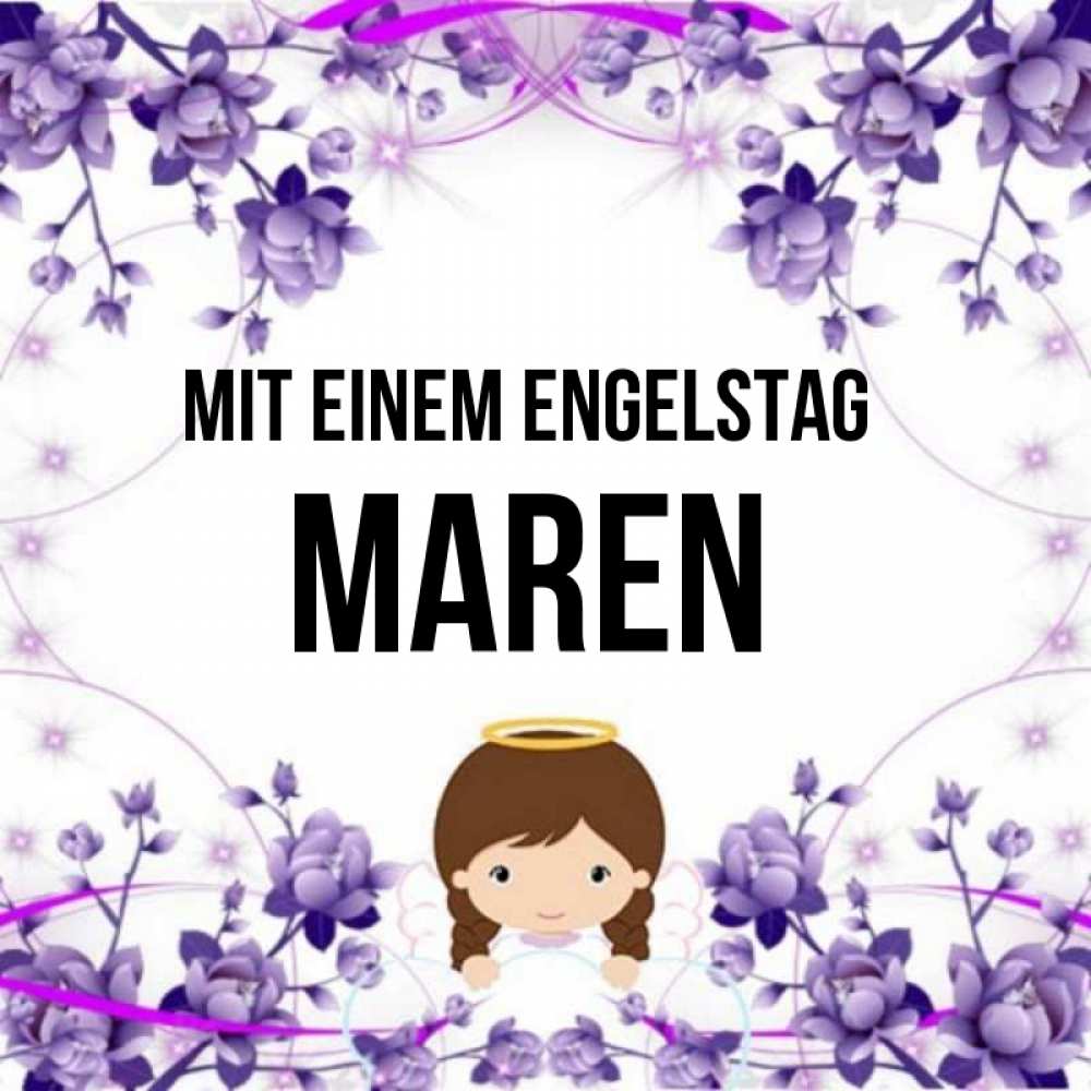 Картинка Mit einem Engelstag, Maren