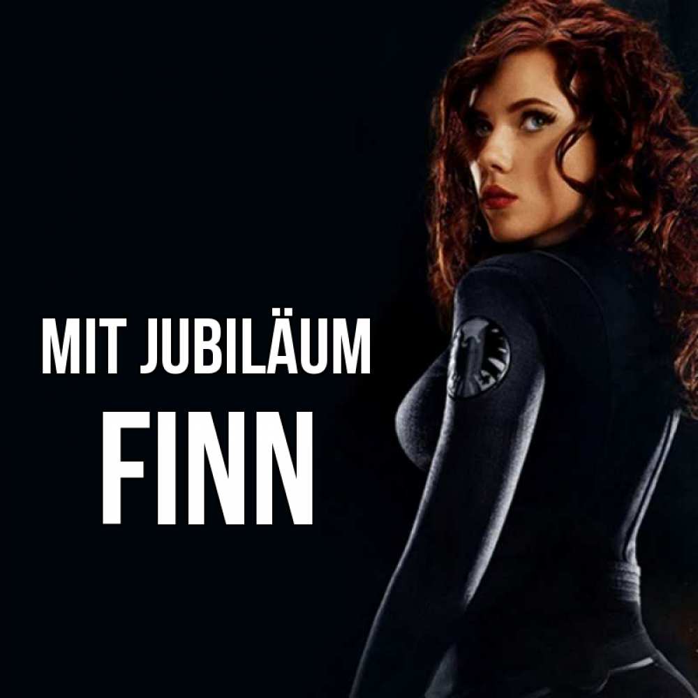 Открытка на каждый день с именем, Finn Mit Jubiläum Марвел черная вдова Прикольная открытка с пожеланием онлайн скачать бесплатно 