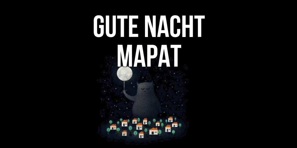 Открытка на каждый день с именем, Марат Gute Nacht кот,луна, ночь, звезды Прикольная открытка с пожеланием онлайн скачать бесплатно 