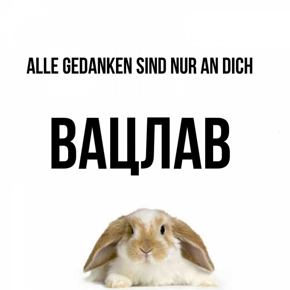 Открытка на каждый день с именем, Вацлав Alle Gedanken sind nur an dich подписать своими руками онлайн Прикольная открытка с пожеланием онлайн скачать бесплатно 