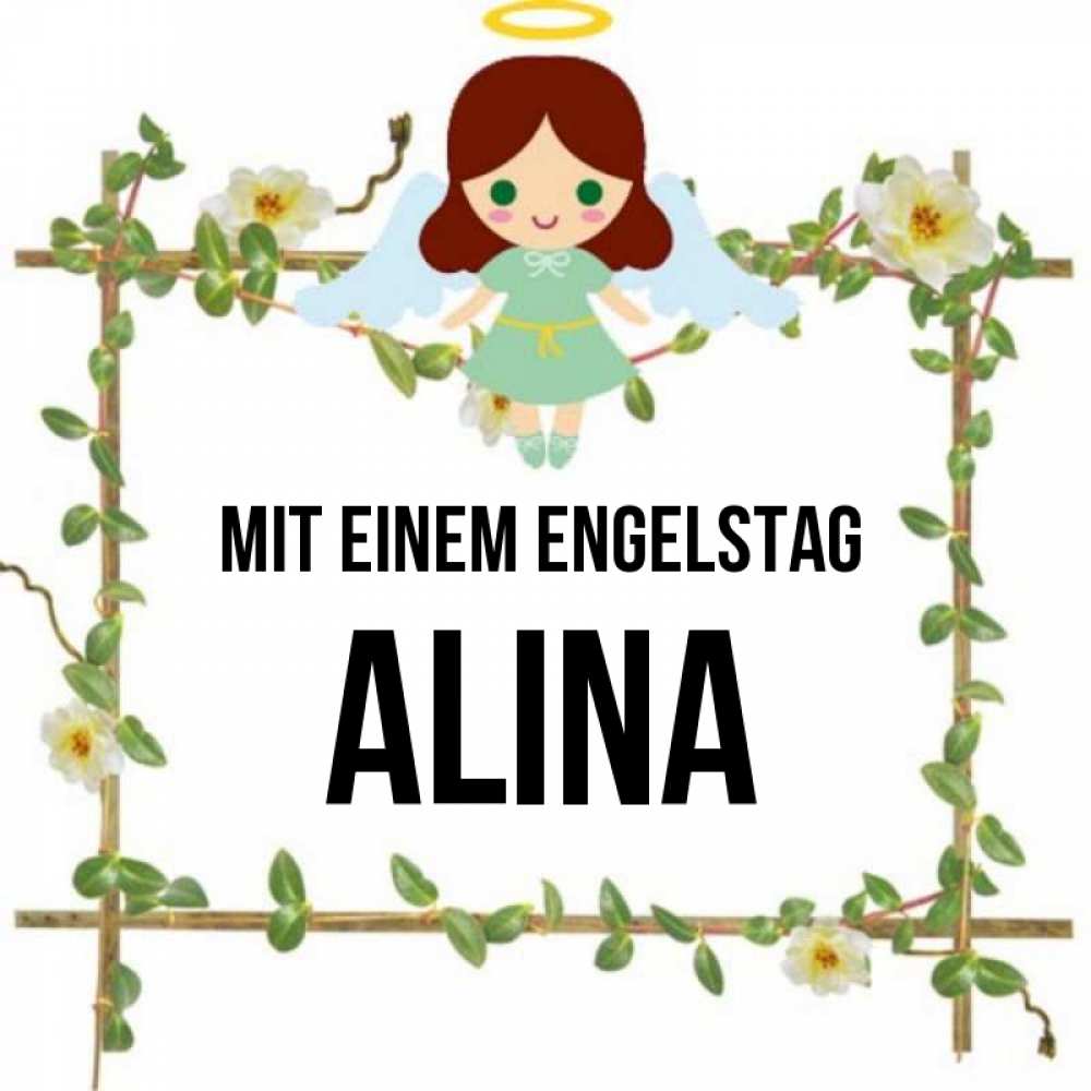 Картинка Mit einem Engelstag, Alina