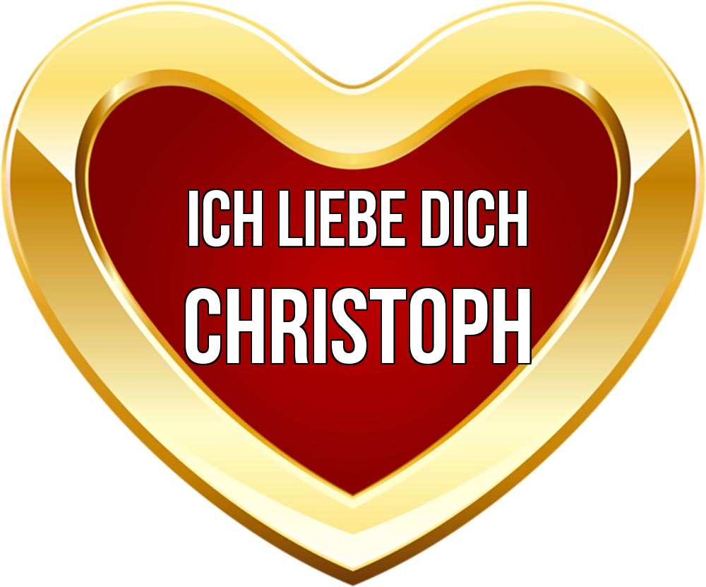 Открытка на каждый день с именем, Christoph Ich liebe dich из краски Прикольная открытка с пожеланием онлайн скачать бесплатно 