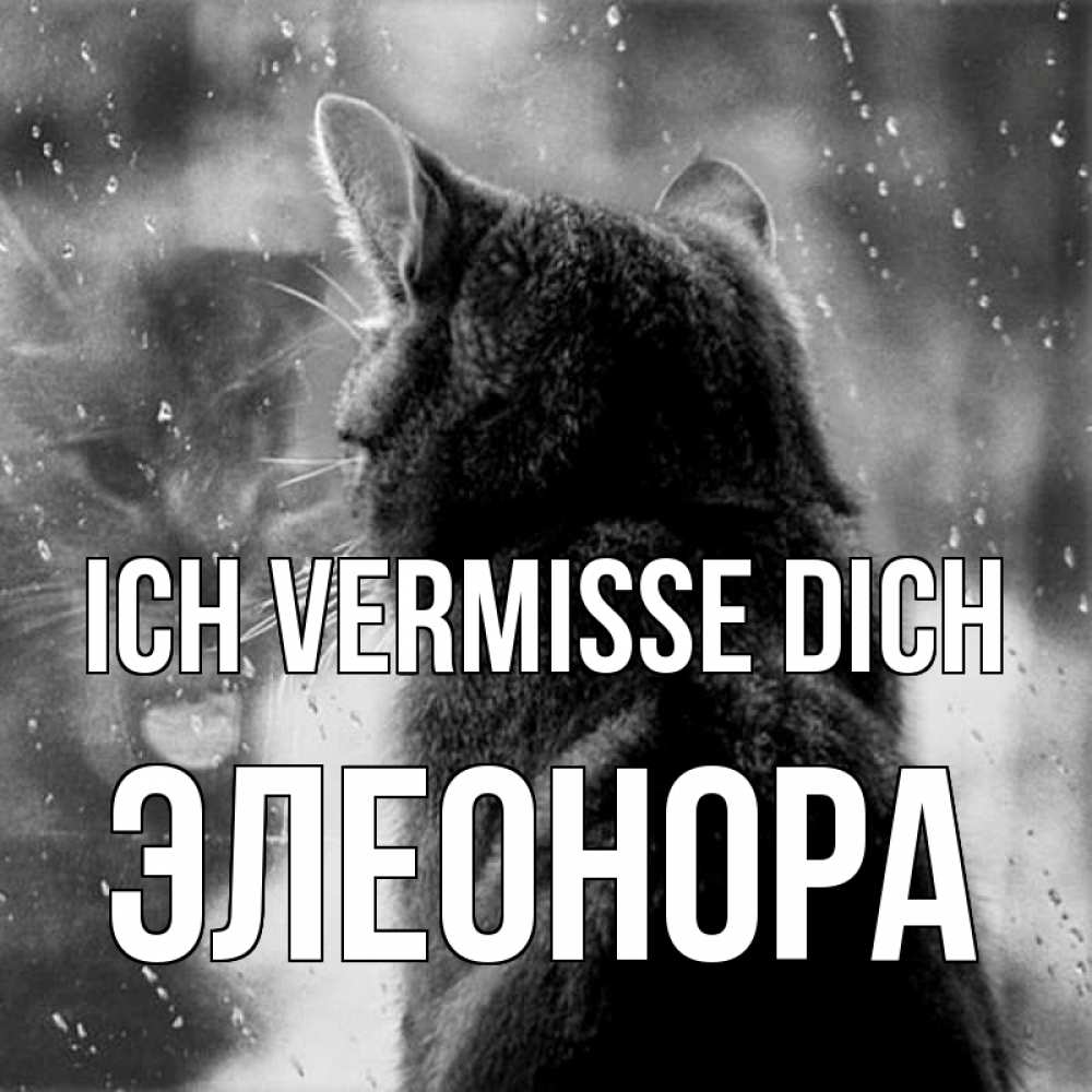 Открытка на каждый день с именем, Элеонора Ich vermisse dich скорее ко мне приходи 1 Прикольная открытка с пожеланием онлайн скачать бесплатно 