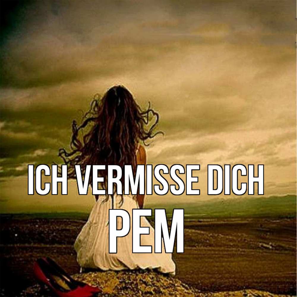 Открытка на каждый день с именем, Рем Ich vermisse dich возвращайся Прикольная открытка с пожеланием онлайн скачать бесплатно 