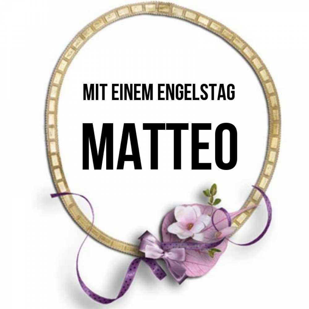 Картинка Mit einem Engelstag, Matteo