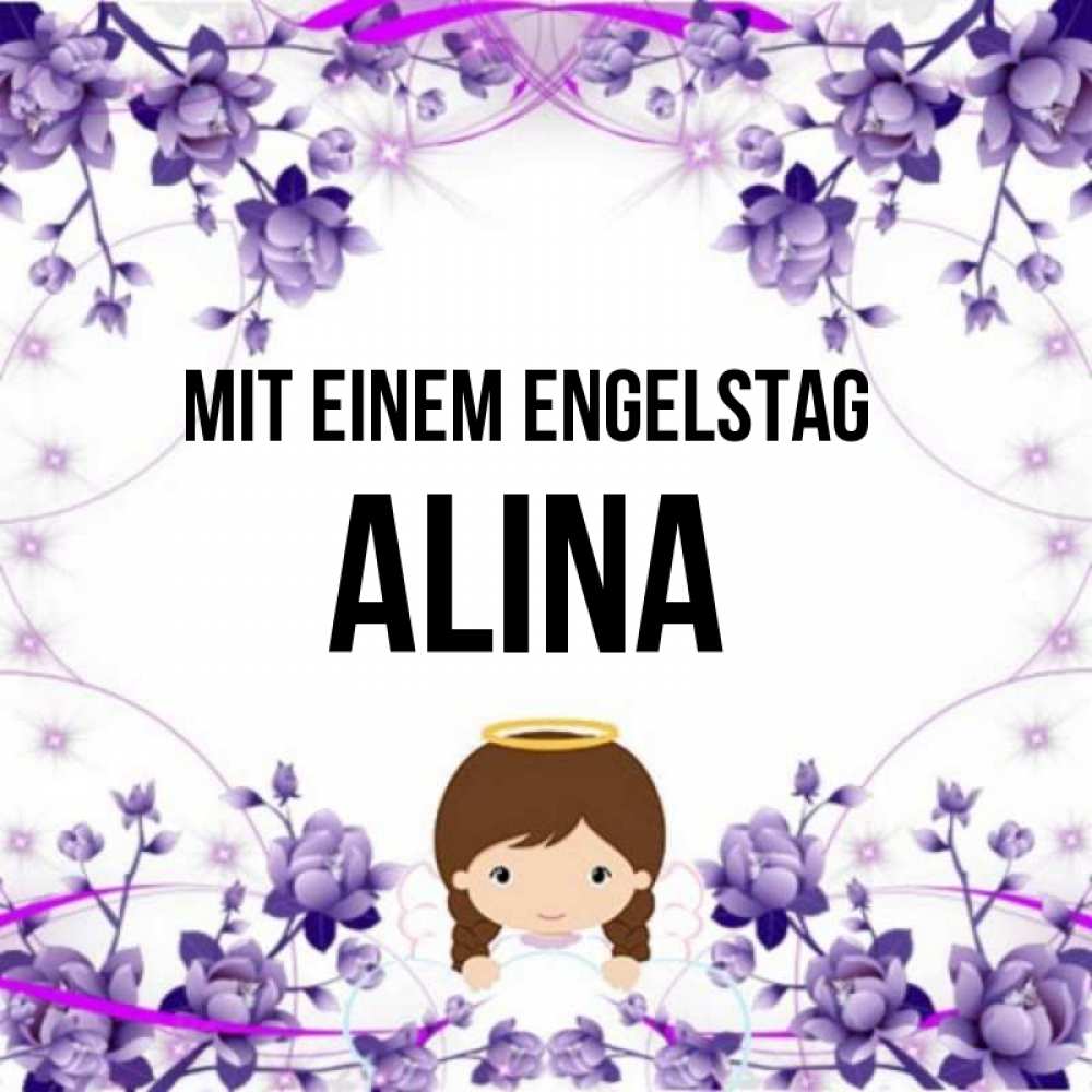 Картинка Mit einem Engelstag, Alina