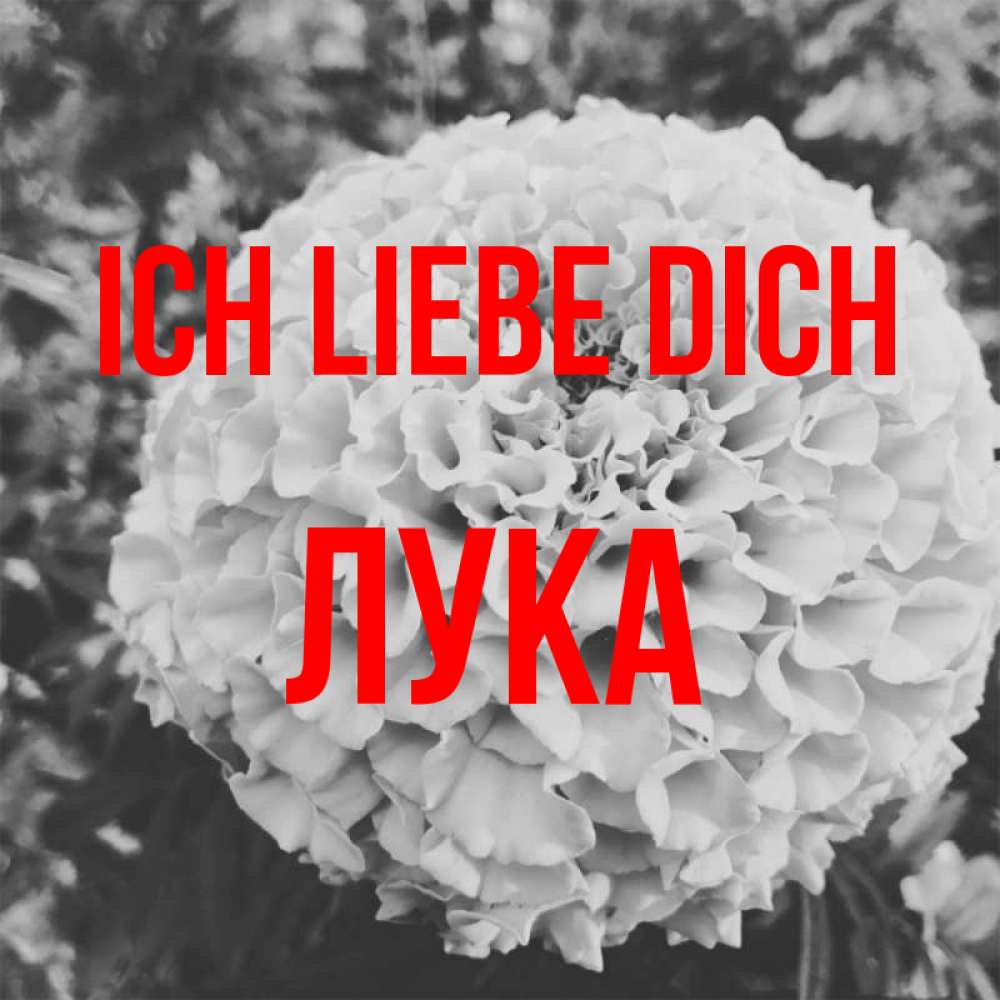 Открытка на каждый день с именем, Лука Ich liebe dich подпись Прикольная открытка с пожеланием онлайн скачать бесплатно 