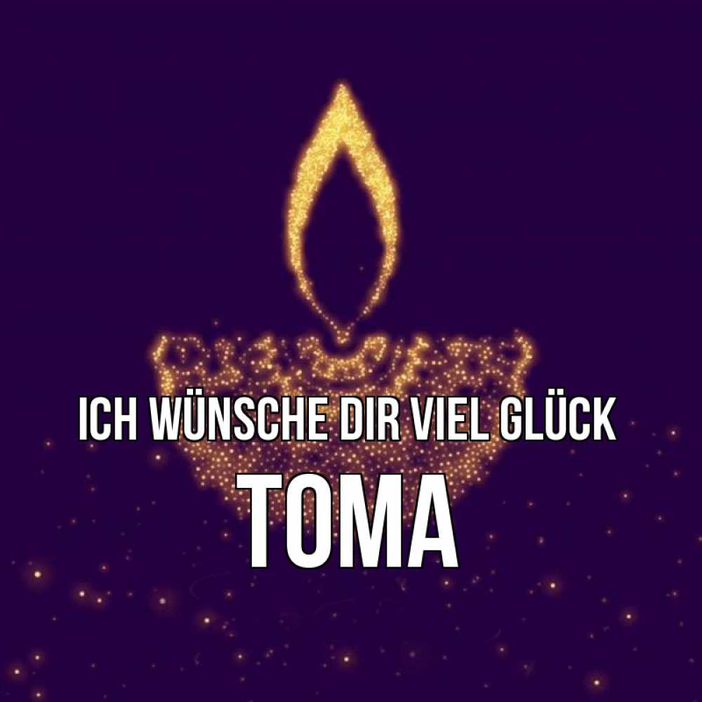 Открытка на каждый день с именем, Тома Ich wünsche dir viel Glück пусть повезет 2 Прикольная открытка с пожеланием онлайн скачать бесплатно 