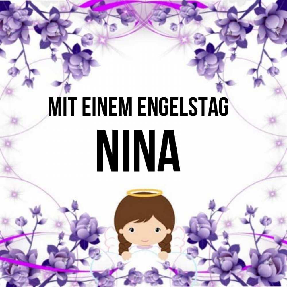 Картинка Mit einem Engelstag, Nina