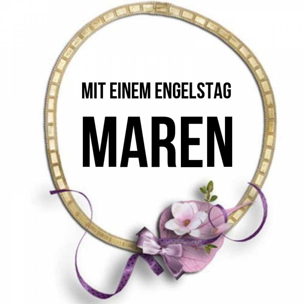 Картинка Mit einem Engelstag, Maren