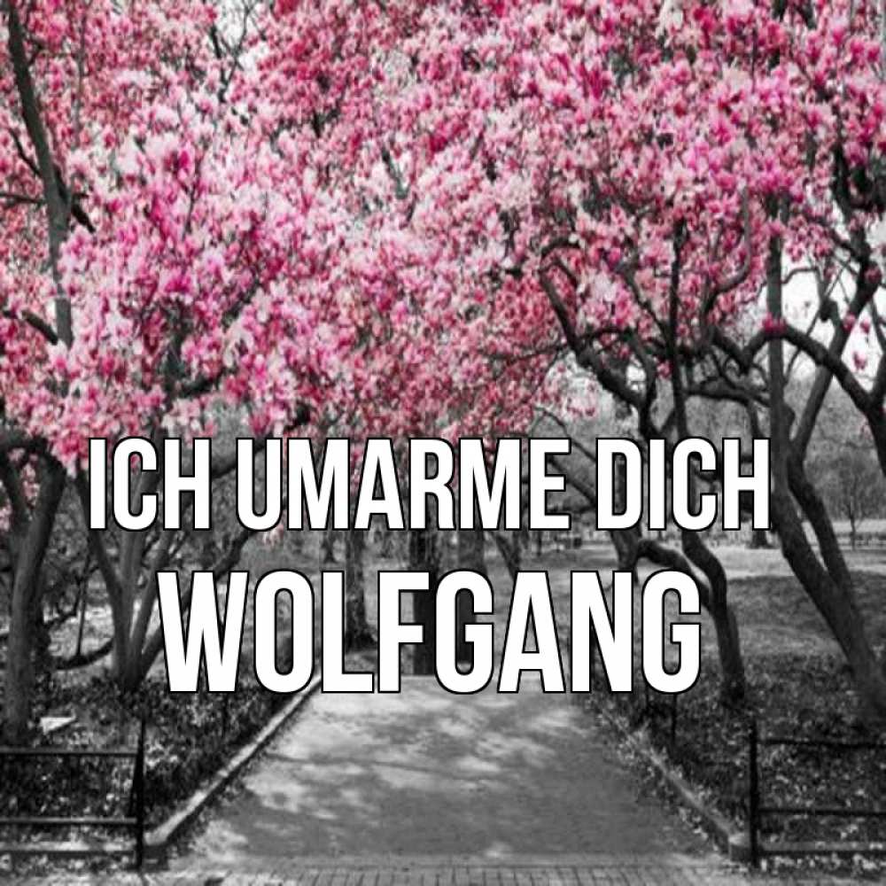 Открытка на каждый день с именем, Wolfgang Ich umarme dich обработанное фото Прикольная открытка с пожеланием онлайн скачать бесплатно 
