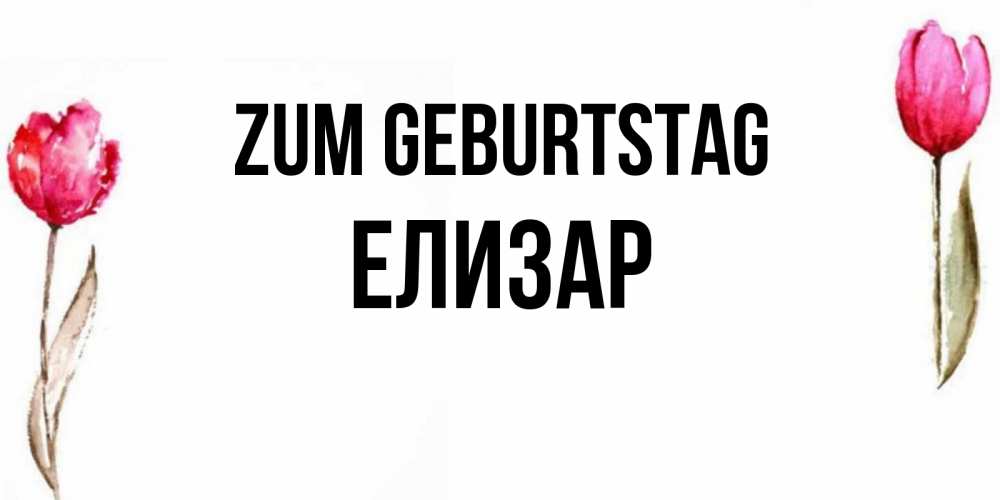 Картинка Zum Geburtstag, Елизар