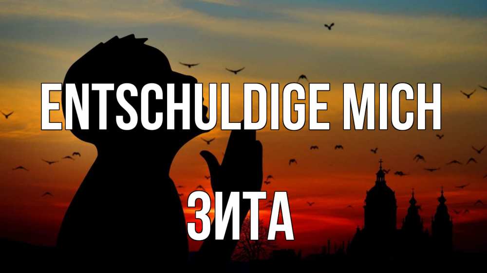 Открытка на каждый день с именем, Зита Entschuldige mich прошу прощения Прикольная открытка с пожеланием онлайн скачать бесплатно 