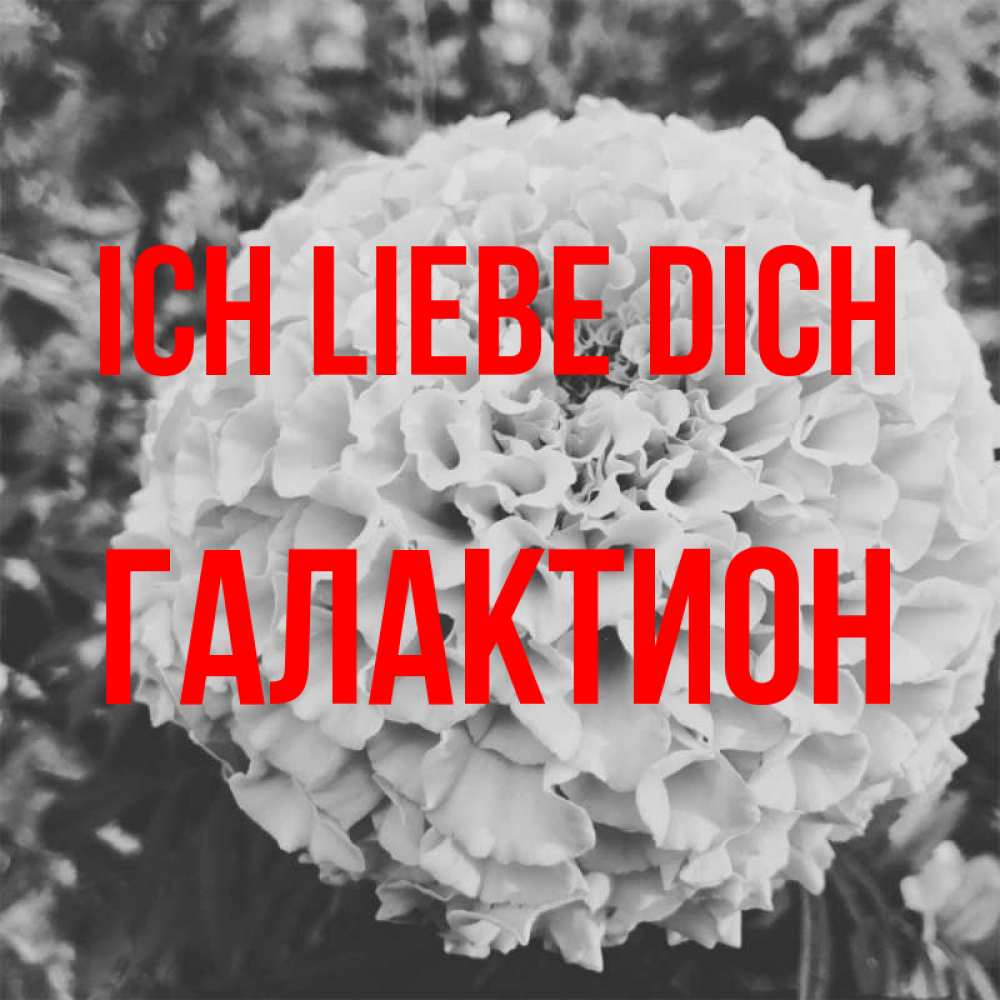 Открытка на каждый день с именем, Галактион Ich liebe dich подпись Прикольная открытка с пожеланием онлайн скачать бесплатно 