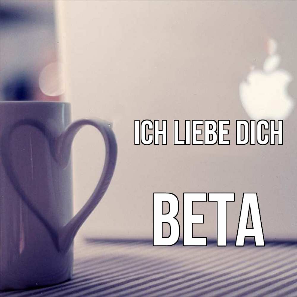 Открытка на каждый день с именем, Вета Ich liebe dich знак яблока Прикольная открытка с пожеланием онлайн скачать бесплатно 