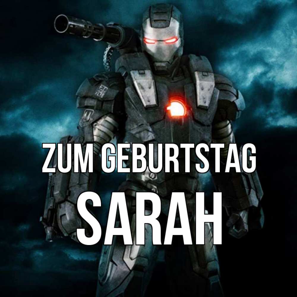 Открытка на каждый день с именем, Sarah Zum Geburtstag марвел супергерой в новом костюме Прикольная открытка с пожеланием онлайн скачать бесплатно 