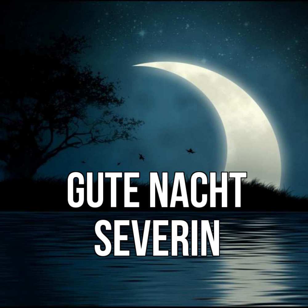 Открытка на каждый день с именем, Severin Gute Nacht вода Прикольная открытка с пожеланием онлайн скачать бесплатно 