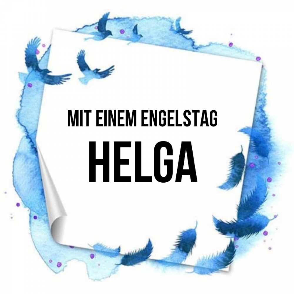Картинка Mit einem Engelstag, Helga