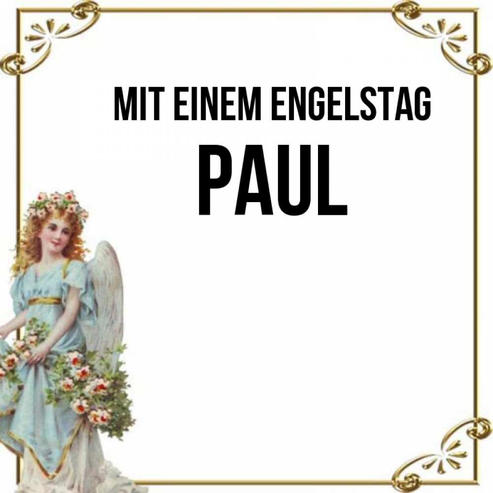 Картинка Mit einem Engelstag, Paul