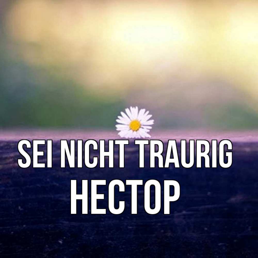 Открытка на каждый день с именем, Нестор Sei nicht traurig красота Прикольная открытка с пожеланием онлайн скачать бесплатно 