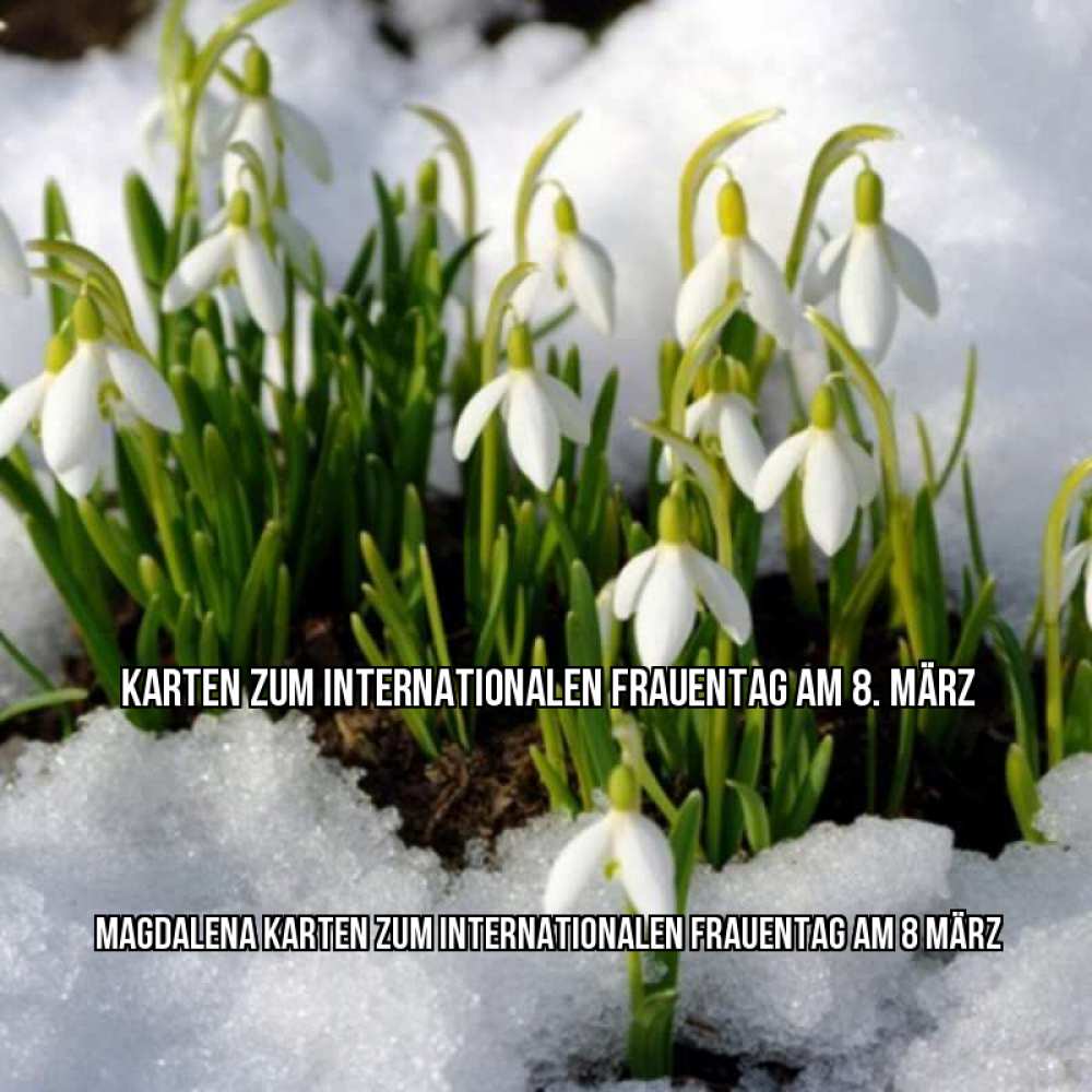 Открытка на каждый день с именем, Magdalena Karten zum Internationalen Frauentag am 8. März цветы весенние Прикольная открытка с пожеланием онлайн скачать бесплатно 