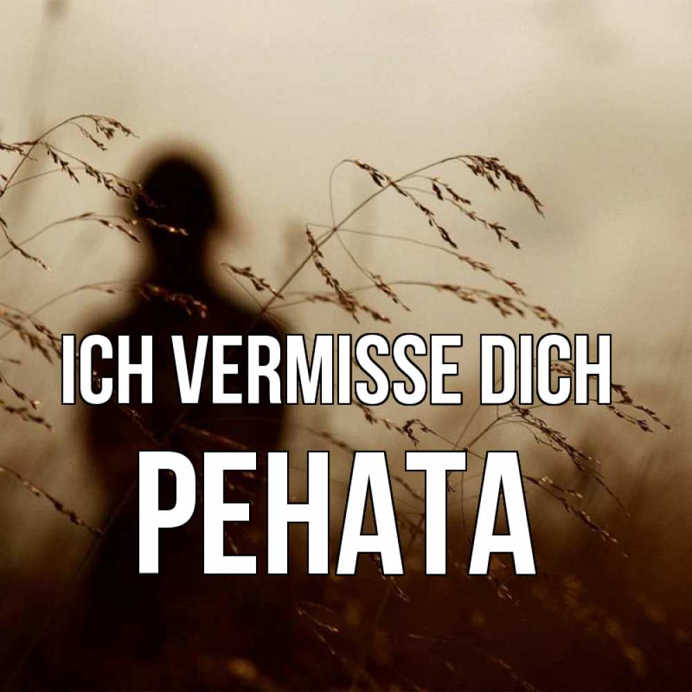 Открытка на каждый день с именем, Рената Ich vermisse dich силуэт девушки Прикольная открытка с пожеланием онлайн скачать бесплатно 