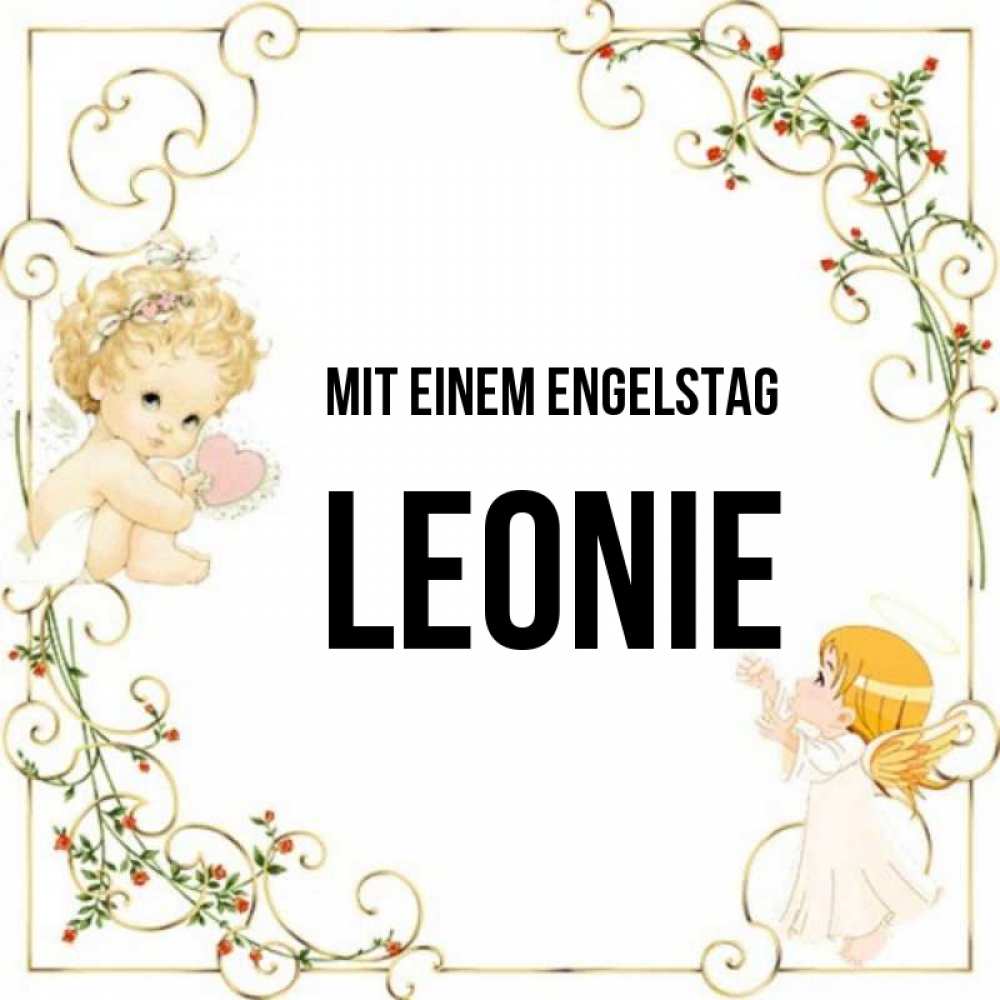 Картинка Mit einem Engelstag, Leonie