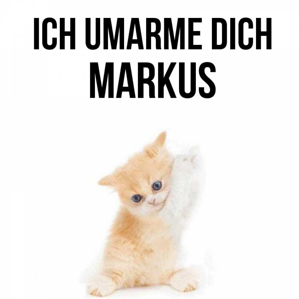 Открытка на каждый день с именем, Markus Ich umarme dich я хочу очень скорее обнимаешек Прикольная открытка с пожеланием онлайн скачать бесплатно 