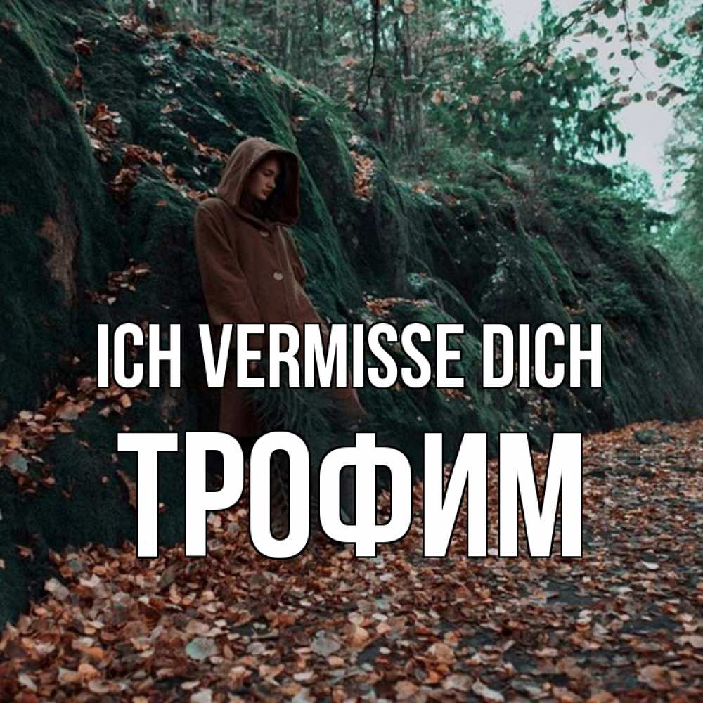 Открытка на каждый день с именем, Трофим Ich vermisse dich скука 1 Прикольная открытка с пожеланием онлайн скачать бесплатно 