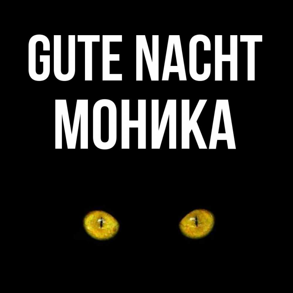 Открытка на каждый день с именем, Моника Gute Nacht сладких снов бесстрашный мой дружочек Прикольная открытка с пожеланием онлайн скачать бесплатно 