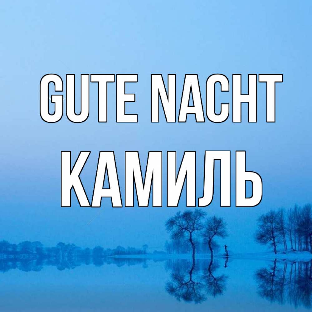 Открытка на каждый день с именем, Камиль Gute Nacht весна Прикольная открытка с пожеланием онлайн скачать бесплатно 